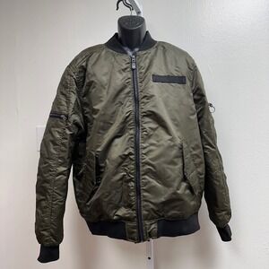 Southpole Bomber Jacket Olive Green Full Zip Padded XL